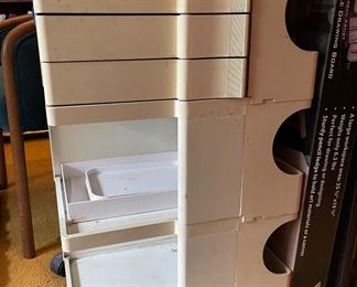 1970’s Joe Colombo Italian Design Trolly Cabinet on Wheels