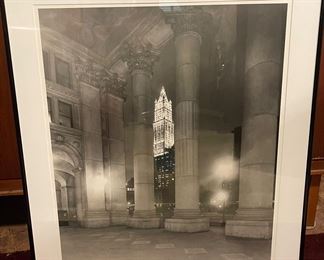New Your Photograph Aglow Woolworth Building Framed