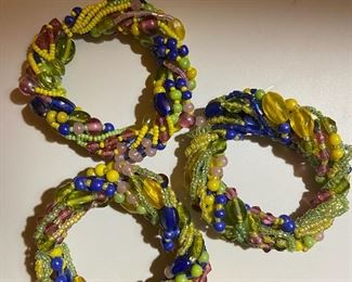 3 colorful napkin holder