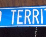  THUNDERBIRD TERRITORY SIGN