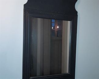 Antique Black Framed Mirror