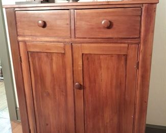 Antique Wooden Dining Room Hutch