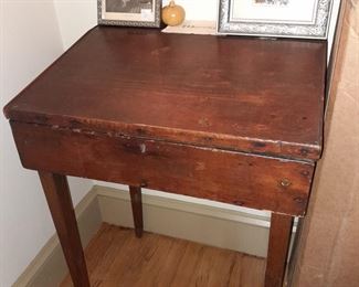 Antique Wooden School Desk