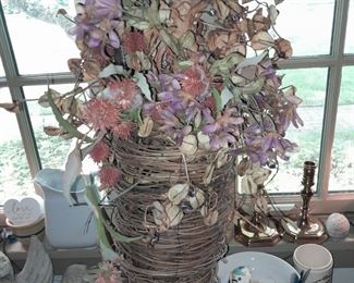 Basket W/ Flowers