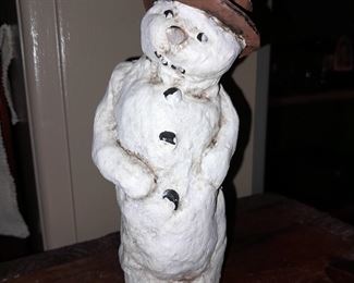 Debbie Thibault Autographed Limited Edition & Retired Snowman Figurine #46/100