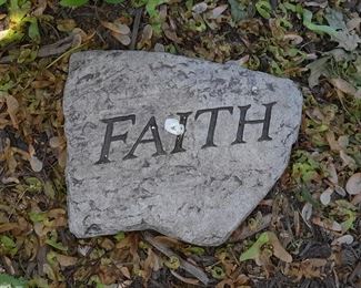 Concrete Faith Stepping Stone