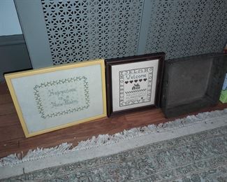 Framed Handmade Samplers