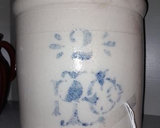 Crockware W/ Blue Painted Details