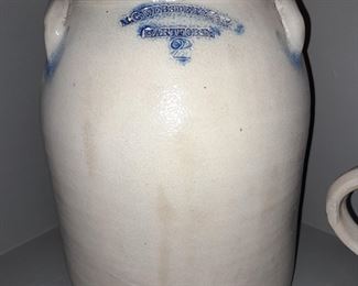 Crockware W/ Blue Painted Details