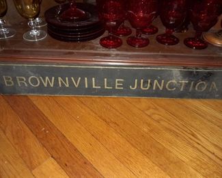 Brownville Junction Sign