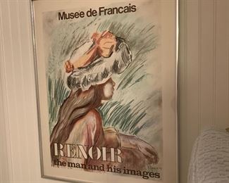 French framed poster