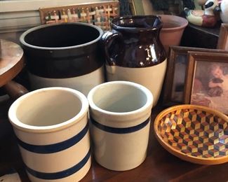 collection of old crocks