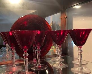 Ruby Red wine glasses