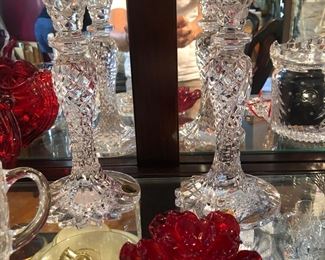 Waterford Sea Jewel candlesticks