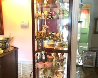 Glass front display cabinet
