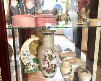 vases, trinket jars, vintage birds, masks