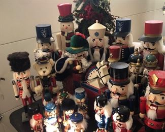Large collection of nutcrackers