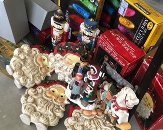 cast iron Christmas door stops