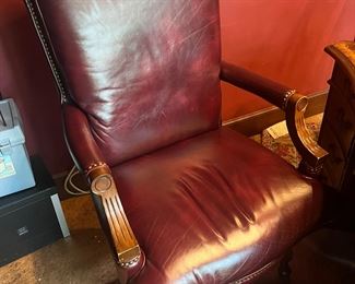Comfy leather office chair