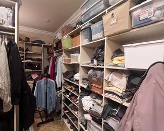 Tons of clothing, shoes, hand bags