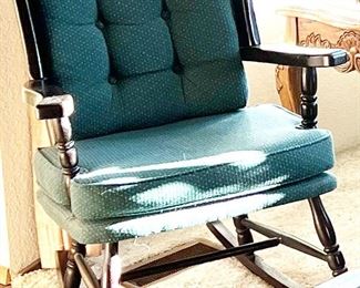 Rocking chair black, wood