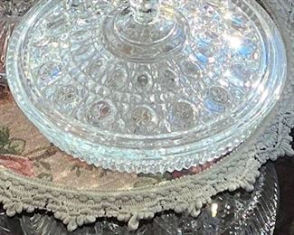 Crystal Candy Dish w/ lid