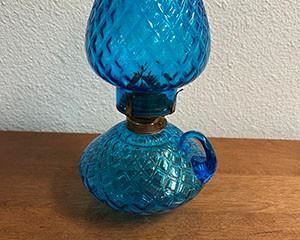 Rare blue ABCO Oil Lamp