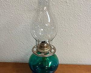Eagle Oil Lamps Green glass