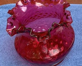 Cranberry Glass Vase