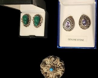 Sterling jewelry with genuine stones