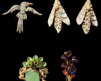 Vintage pins and costume jewelry 