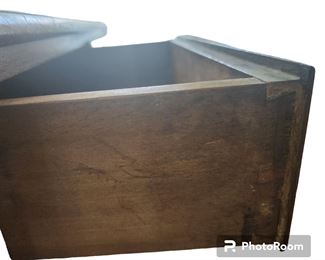 Chippendale-style 1800s Lowboy chest on Queen Anne legs