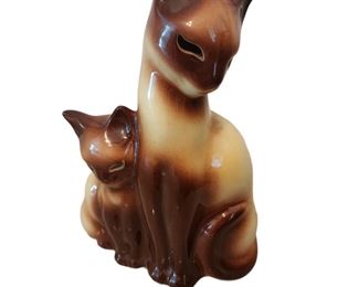 Mid-Century Siamese cat lamp