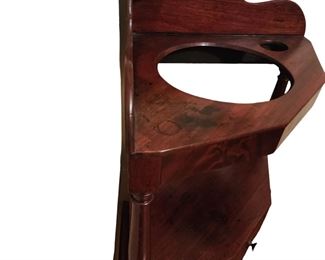 Sheraton Mahogany  Corner Washstand