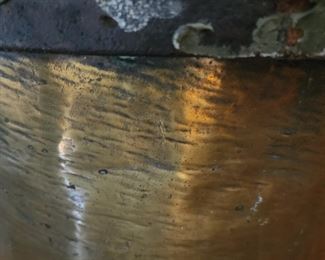 Brass Kettle with hand forged handle