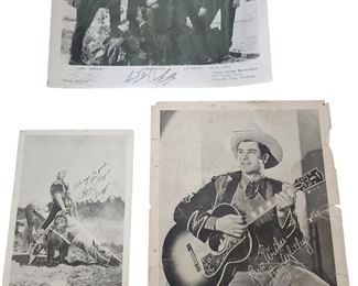 Autographs including Roy Rodgers