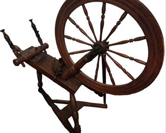 Antique Pine spinning wheel