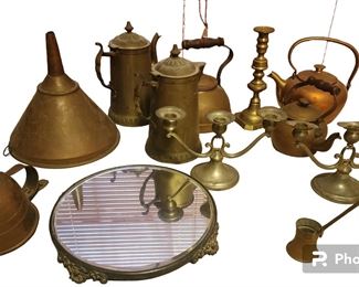 Various Brass and Pewter 