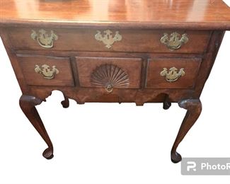 Early 1800's Low Boy chest Chippendale Queen Ann legs