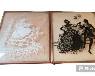 Silhouette bubble glass