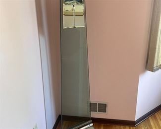 Glass and chrome clock 