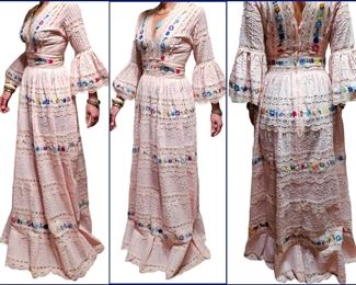 Vintage embroidered dress