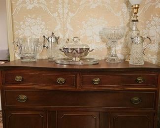 Antique mahogany buffet by Brickwede