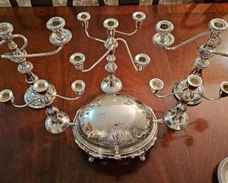 Sterling and silver plate 