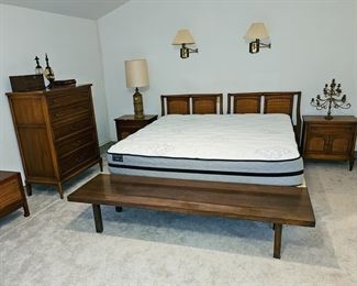 Vintage Mid-Century bedroom furniture by White
