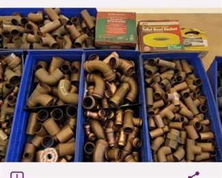 Plumbers delight copper fittings