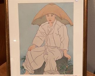 Artist: Paul Jacoulet
“Son Who Mourns His Father”, oriental