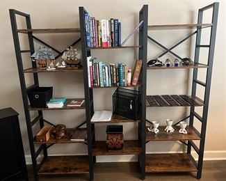 shelving - wood & metal units