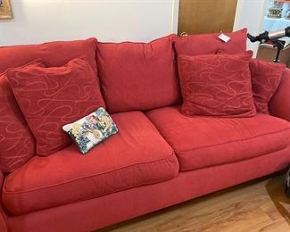 red sofa