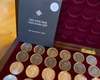 checker set, Franklin mint